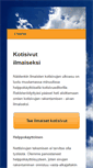 Mobile Screenshot of ilmaisetkotisivut.omasivu.fi